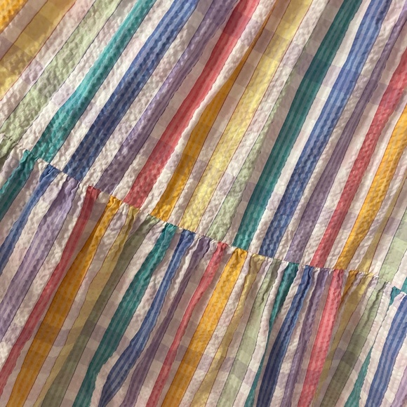 Sold out J.Crew faux wrap rainbow midi dress - Picture 3 of 5